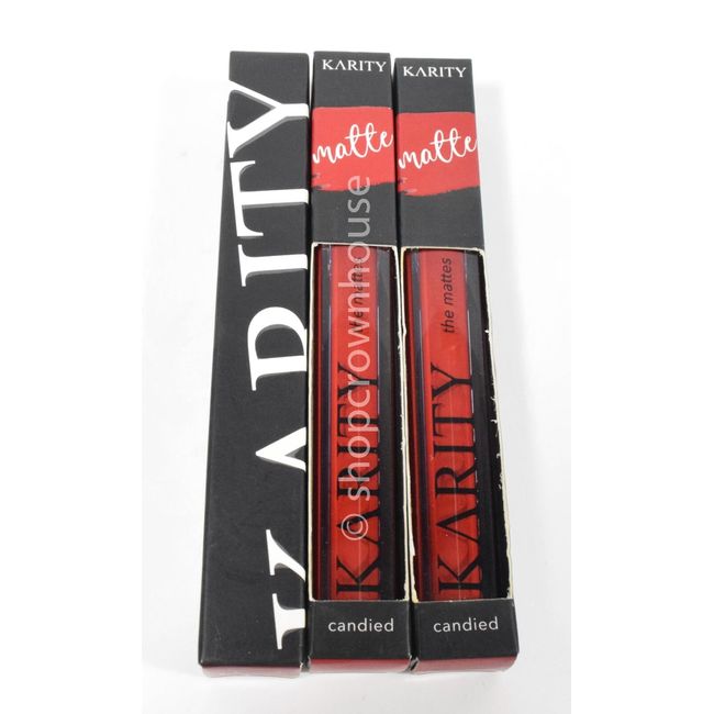 3 Karity The Mattes Matte Liquid Lipstick CANDIED - red