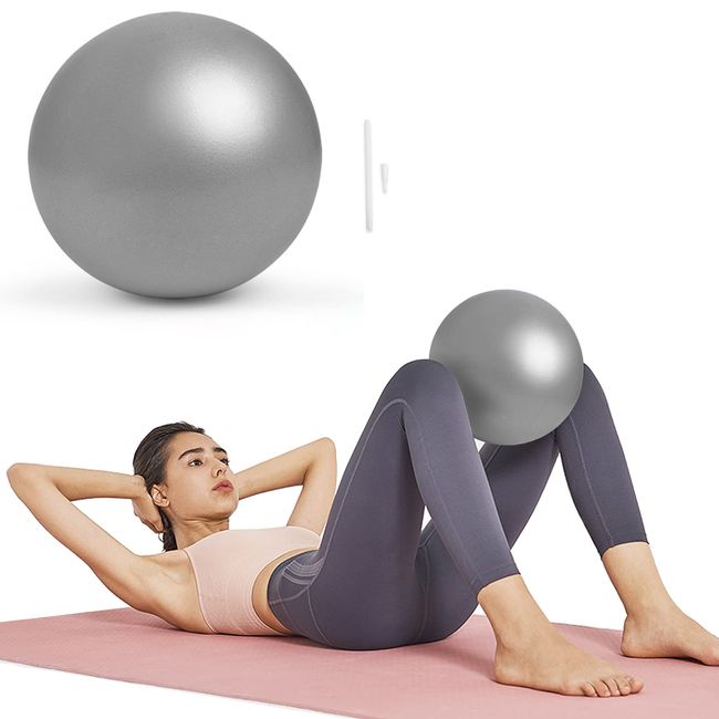 KYYLZ Gymnastikball Kleiner Pilates Ball 17-25cm Soft Yoga Ball Kleine Übung Ball mit Aufblasbarem Strohhalm,Anti-Burst-Übungsball Fitness Ball für Yoga,Pilates,Balance,Physiotherapie,Stretching