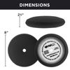 8" Black Extra Fine Foam Finishing Grip Pad Final Buff Polish Wax - Hook & Loop