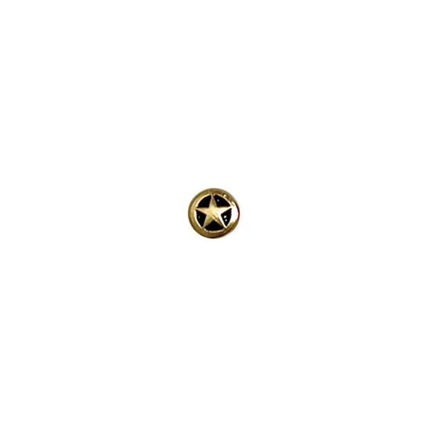 Star Concho 3 8" Gold Black Leathercraft Decorative Accent Tandy Leather 7757-01