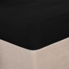 Brentfords Plain Dye Fitted Bed Sheet Non Iron Super Soft Easy Care Microfibre, Black - Single Size