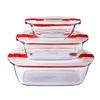Pyrex Cook & Heat Rectangular Dish with Lid - 230x150mm 1Ltr