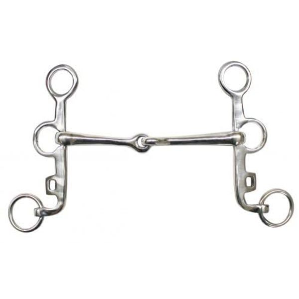 Showman Stainless Steel Argentine Snaffle Bit