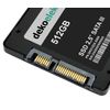 Compatible with DELL Precision M4400 M90 M4700 (Quad-Core) | 512GB SSD 2,5 Inch SATA3 Solid State Drive for