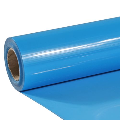 TUMIYA Lake Blue Heat Transfer Vinyl HTV Rolls, 12" x 8ft Iron on Vinyl for T-Shirt, Glossy Adhesive Lake Blue HTV Vinyl for Heat Press DIY Design Easy to Cut & Weed