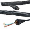 Telescopic Microphone Speaker Cable Spring Cable Connector for SM25A1 Remote Speaker for Hytera