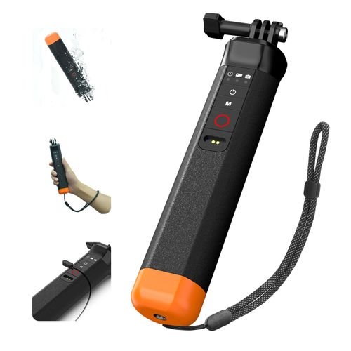 Floating Selfie Stick Hand Grip Waterproof Handle with Bluetooth Remote for Go Pro Hero 13 12 11 10 9 8 Handle Moun,Pole Monopod Handle Mount Accessory for Underwater Snorkeling & Water Sports