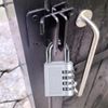 HRLORK Combination Padlock 2 Packs School Locker Lock Outdoor Weatherproof Digit Padlock Resettable Code Lock Silver