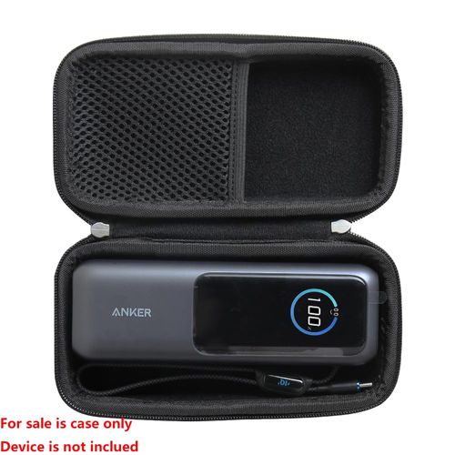 Anleo Hard Travel Case for Anker 25,000mAh Laptop Power Bank (Black) - Protective Storage Box Compatible with Anker 25K, Durable EVA Shell