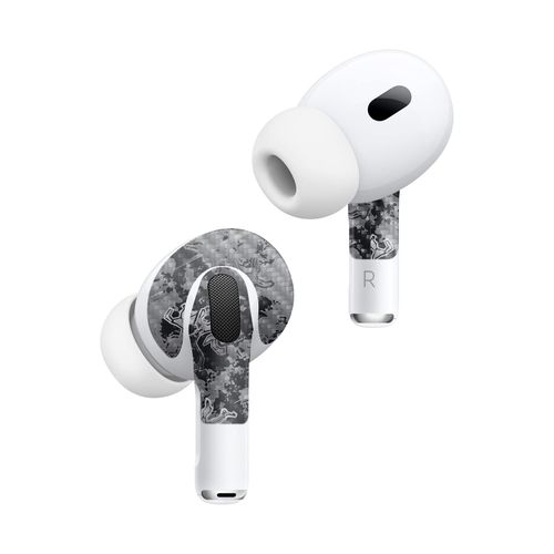 MightySkins Carbon Fiber (2 Pack) Skins Compatible with Apple AirPods Pro 2 - Viper Urban | Protective, Durable Textured Carbon Fiber Finish | Easy to Apply and Change Styles | Made in The USA