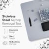 Qisan Keycap Puller Black Stainless Steel Keycap Removal Tool Expert for Mechanical Keyboard Magicforce