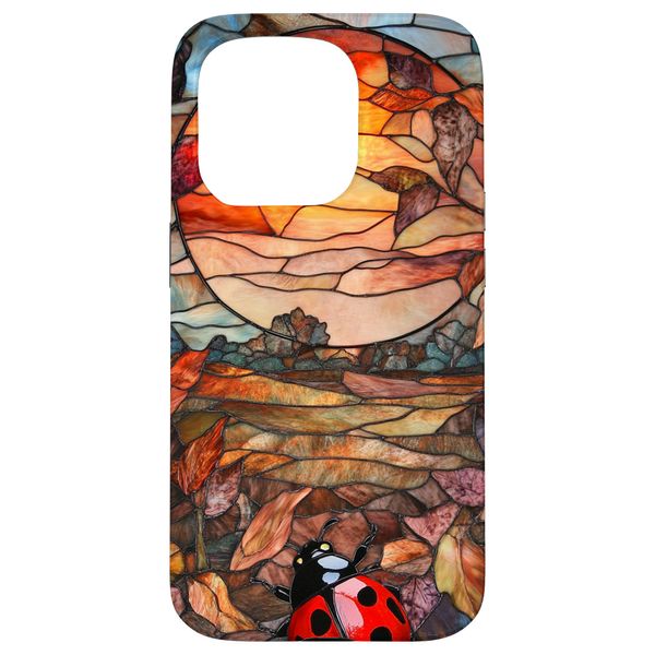 Ladybug Leaf Dance Autumn Foliage Bug Scene Art Case for iPhone 15 Pro