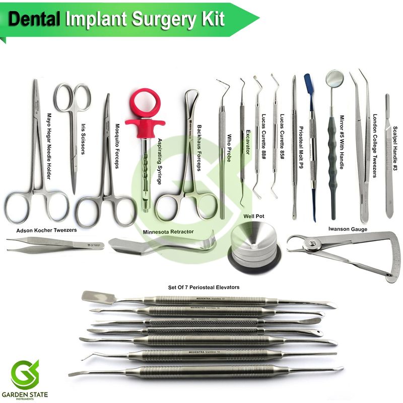 Premium Dental Implant Surgery Periodontal Surgical Instruments Kit ...