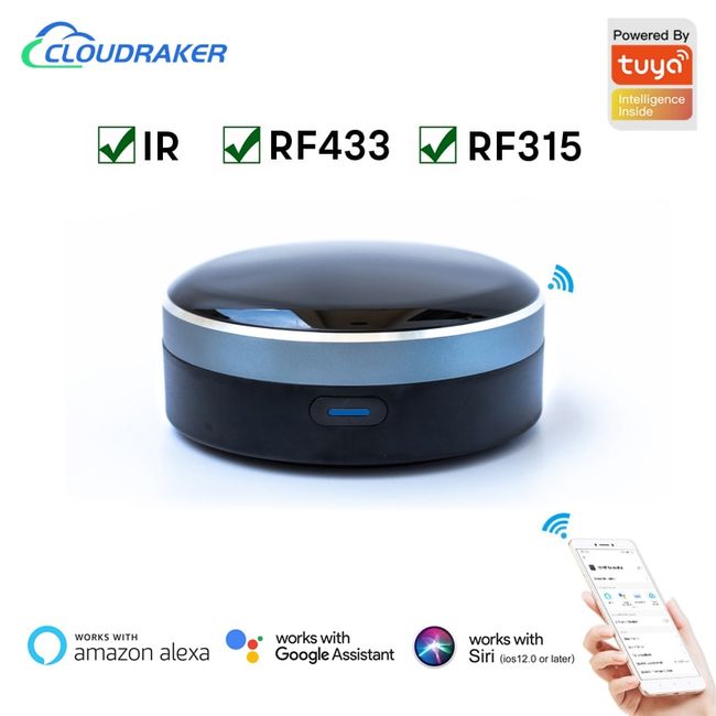 TUYA Smart Home Automation WIFI+IR+RF Universal Controller Work With Voice  Alexa Google HOME 