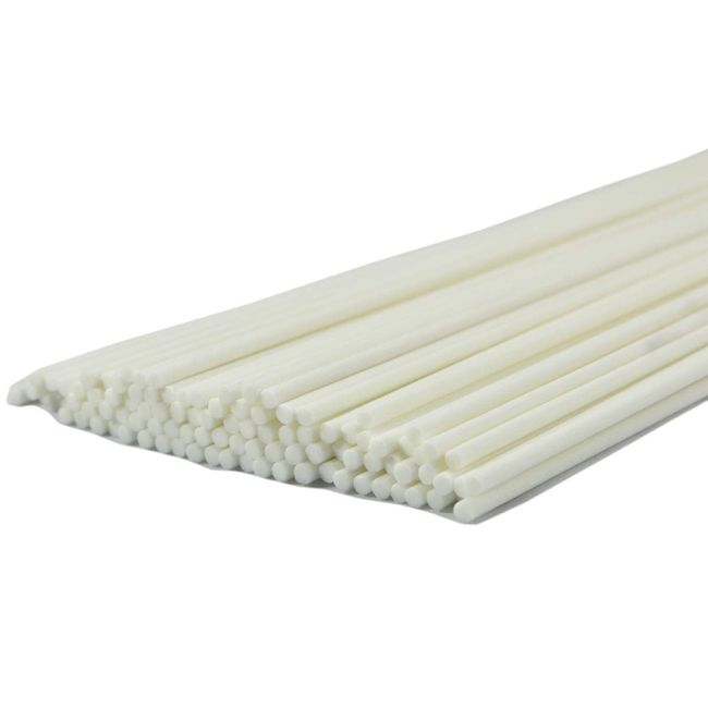 50pcs Aroma Fiber Diffuser Replacement Sticks (0.8 x 0.16 inches (20 x 4 mm), White