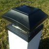 6" x 6" Solar Post Cap Light LED Bright SMD, 1 Piece, Black (6x6)