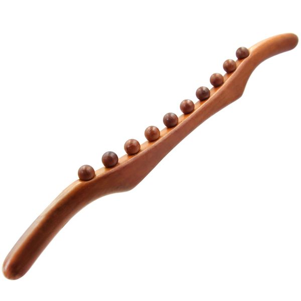 Wood Therapy Massage Tools, 21 inch Lymphatic Drainage Massager, Handheld Massage Stick & Wood Therapy Tools for Neck and Back Pain Stomach Body Shaping Anticellulite Leg