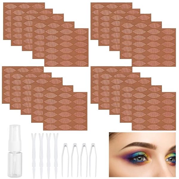 AWAVM 720Pcs Eyelid Tape, Eyelid Lift Strips, Double Eyelid Stickers，Eyelid Tape for Hooded Eyes, Invisible Eyelid Lift Strips, Self-Adhesive, Breathable & Waterproof, with tweezers fork, XL