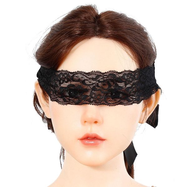 ALMYMM Sexy Lace Blindfold Masks for Women, Lace Masquerade Mesh Blindfold Mask, Light Blocking Eye Mask, Sexy See Through Blindfold Eye Mask Masquerade Couple Cosplay Party Halloween Masks