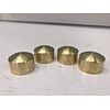 SOLID BRASS DOMED HEAD BOLT COVERS harley cylinder HD 85 up chopper bobber 2232