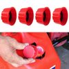 4x Gas Can Solid Base Cap Accessory Practical Coarse Thread Outdoor NEW