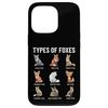 Types of Foxes Educational Collection Fox Types Fox Species Case for iPhone 13 Pro