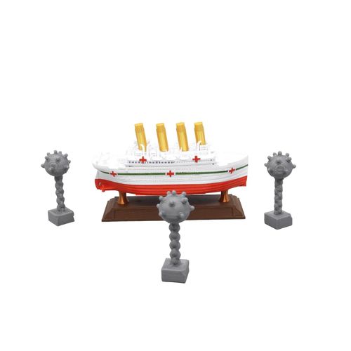 TheRoller3d RMS Titanic Floating Bathtub Model (Brittanic Bathtub Model with Sea Mines and Stand)
