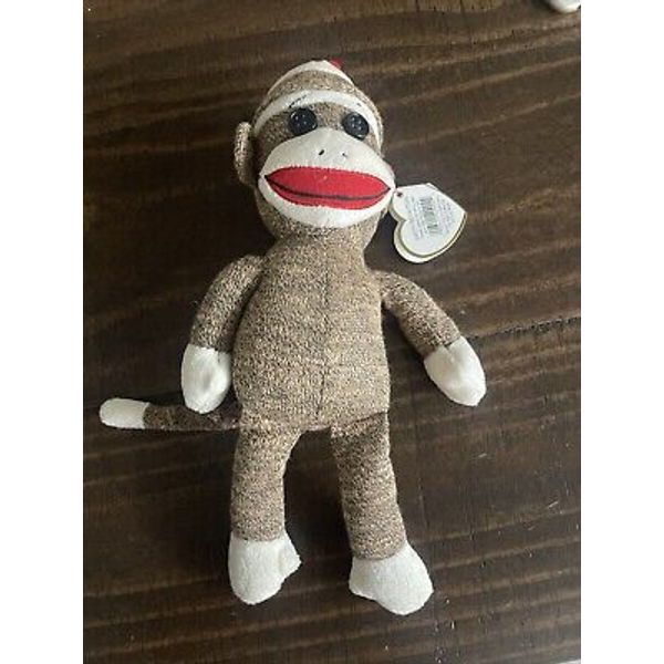 Ty Beanie Babies Socks The Sock Monkey Plush NEW