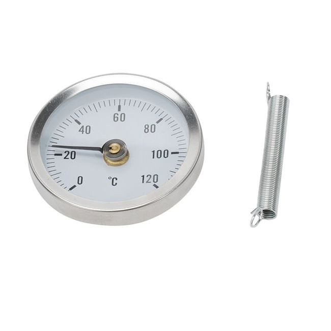 Bimetal Thermomet Temperature Gauge Clip-on Pipe With Spring Thermometer