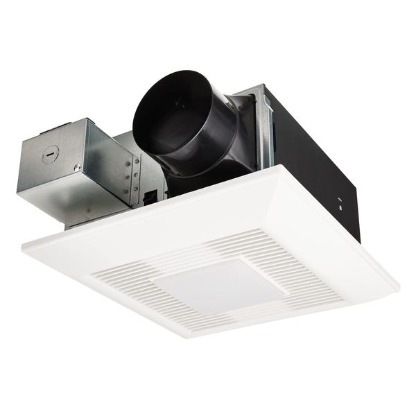 Panasonic FV-0511VFL1 WhisperFit DC Retrofit Ventilation Fan with Light, Dimmable LED Light and Nightlight, 50, 80 or 110 CFM, Quiet Energy Star Certified Energy-Saving Ceiling Mount Fan