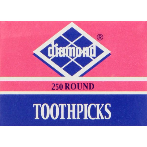 Diamond Round Toothpick Tray, 250 Count