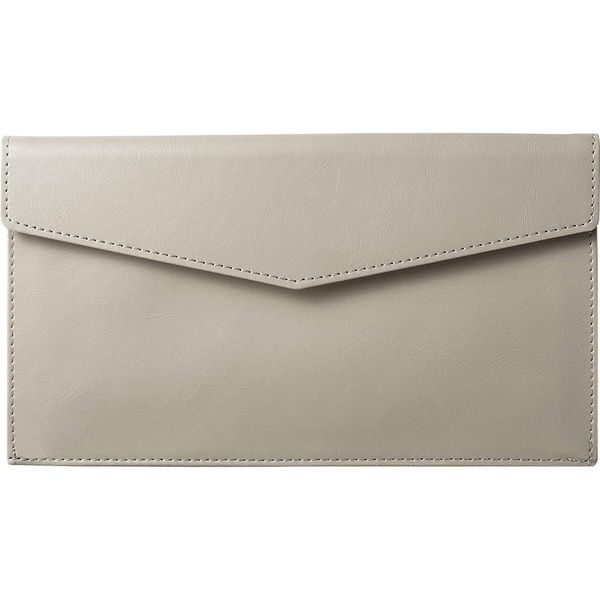 King Jim Document Case, Envelope Size, Faux Leather, Leather, U, Gray, 1994LU Clé