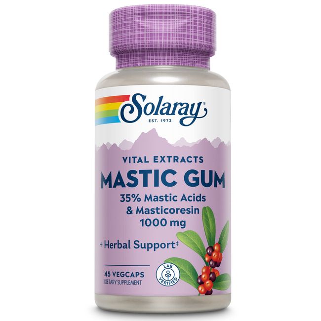 Solaray Mastic Gum Extract 500 mg | 45 Count