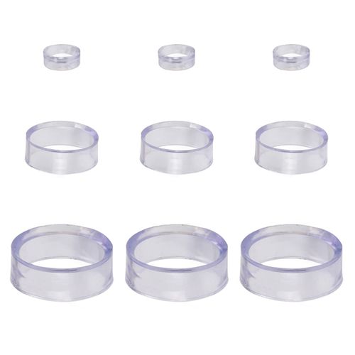 通用 9 Pcs Acrylic Transparent Display Stands Mini Stand Football Stand Holders Display Easels for Crystal Ball Quartz Glass Stone