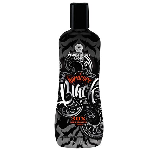 Australian Gold Hardcore Black 30X Dark Bronzing Tanning Lotion 250ml