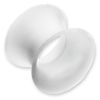 paletti Ohr Piercing Silikon Plug Stopfen | Farbe Transparent | 12mm