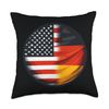 American German USA Germany Flag Throw Pillow