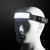 COB LED Headlamp USB Rechargeable Headlight Bar Head Band Torch Work Light 6000K