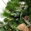 Kurt Adler Pre Lit Decorative Snowy Wall Tree, Silver, 26in