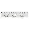 'Banana' 15cm (6 Inch) White Plastic Ruler (RL00020925)