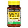 Folic Acid B6 & B12, 90 Tablets