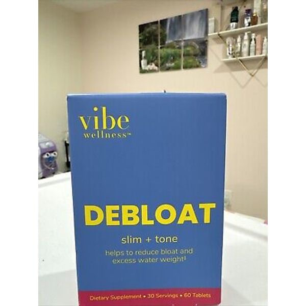 Vibe Wellness Debloat Slim + Tone 60 Tablets Dietary Supplement EXP: 2027