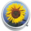 Sunflower  Medicine Vitamin Compact Pill Box