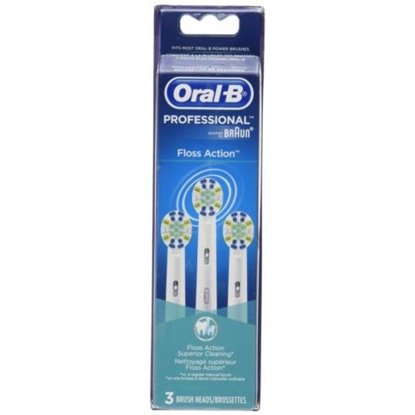 Oral-B Professional Floss Action Replacement Brush Head 3 Count
