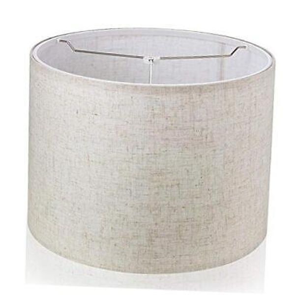 16"x16"x12" Assembly Required Lampshade for Table Lamp ,Bedside 16x16x12 Linen