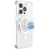 Blue Lotus Flower On White Background PopSockets PopGrip for MagSafe