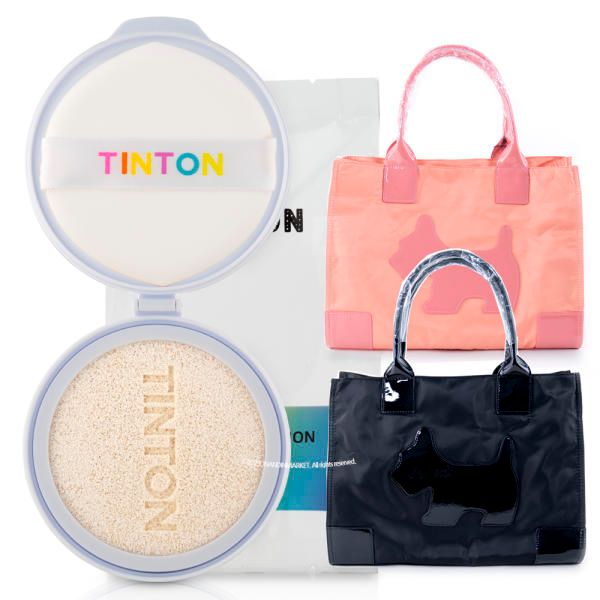 Tinton Rainbow King Cooling Sun Cushion Refill 25g + Agatha Tote Bag (Random Color)