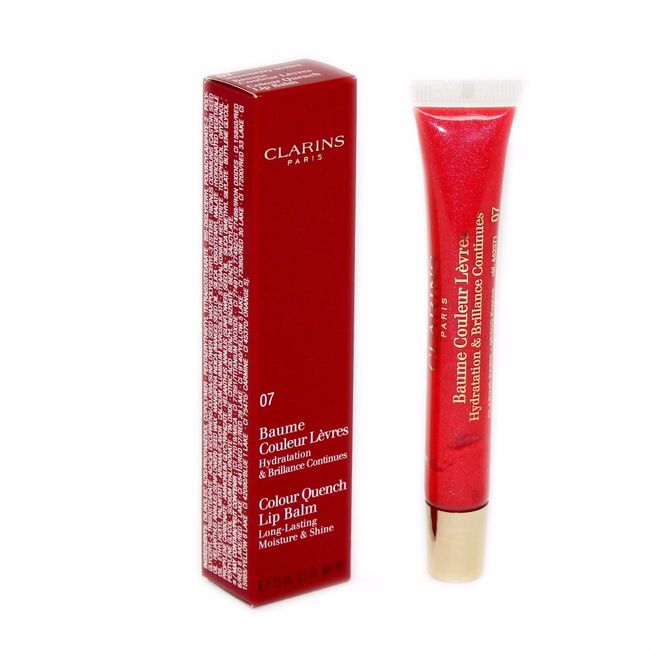 CLARINS COLOUR QUENCH LIP BALM LONG-LASTING MOISTURE & SHINE 15ML #07 NIB-442371