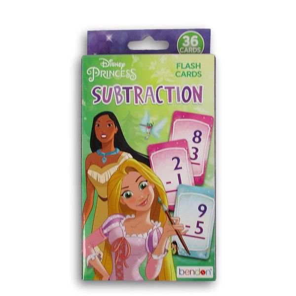 Early Math Princess Flash Cards - Subtraction - 36 Count