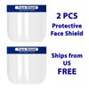 2 PCS Face Shield Reusable Washable Safety Protection Full Cover Face Mask